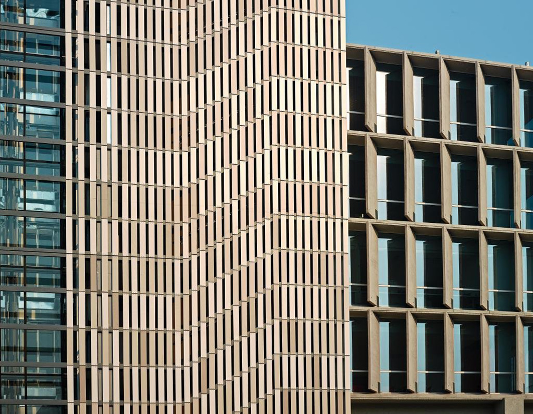 Защита фасада от солнца- Trespa 4